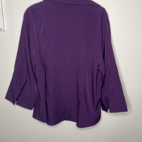 Cato woman button down blouse 3/4 sleeves size 18/20W - Picture 4 of 7
